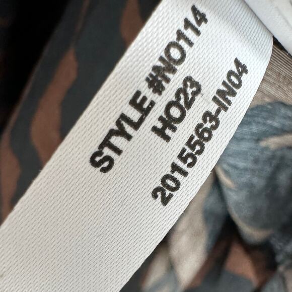 Madewell V Neck Mini Dress Abstract Animal True Black Zebra Viscose US 2 NWT - Picture 10 of 14